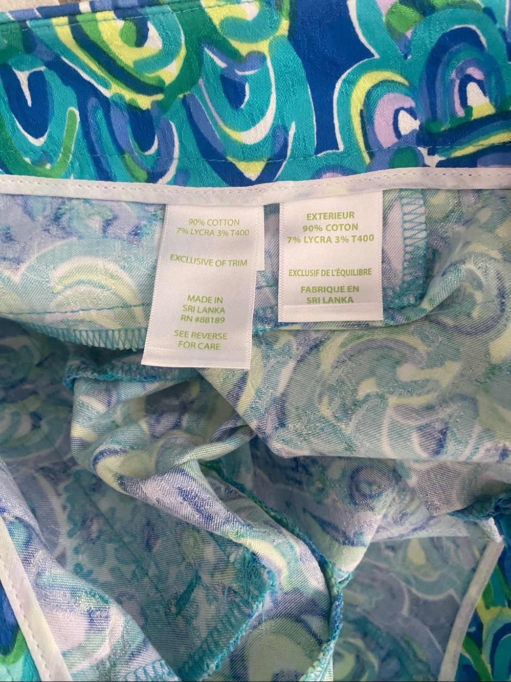 Lilly Pulitzer Kelly Skinny Ankle Pants in Lilly’s Lagoon. 10 - Picture 3 of 6